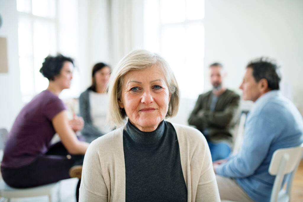 a portrait of senior depressed woman during group 2026 01 05 06 22 22 utc