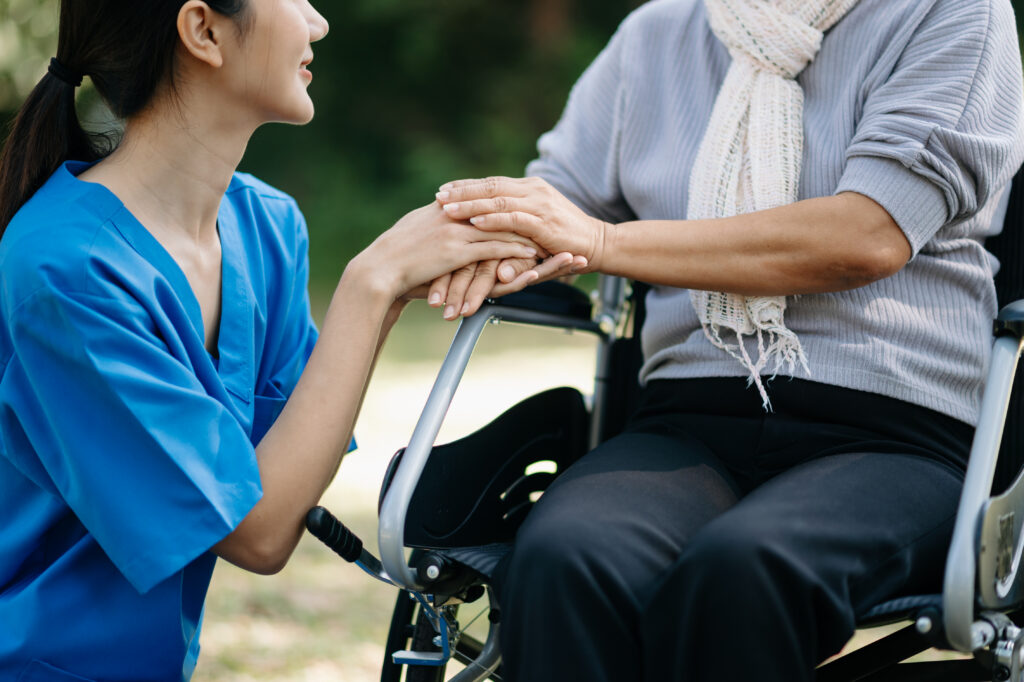 elderly asian senior woman on wheelchair with asia 2026 01 05 23 24 38 utc